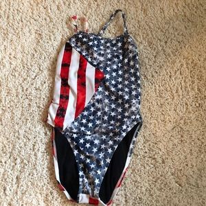 Jolyn American flag printed suit